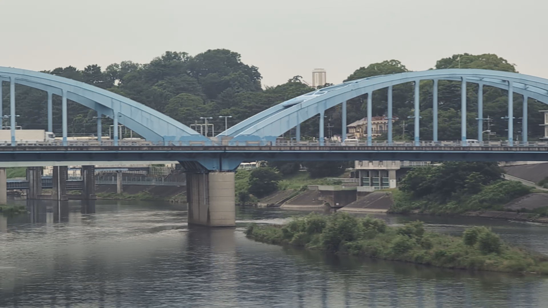 Maruko Bridge from the Shinkansen window