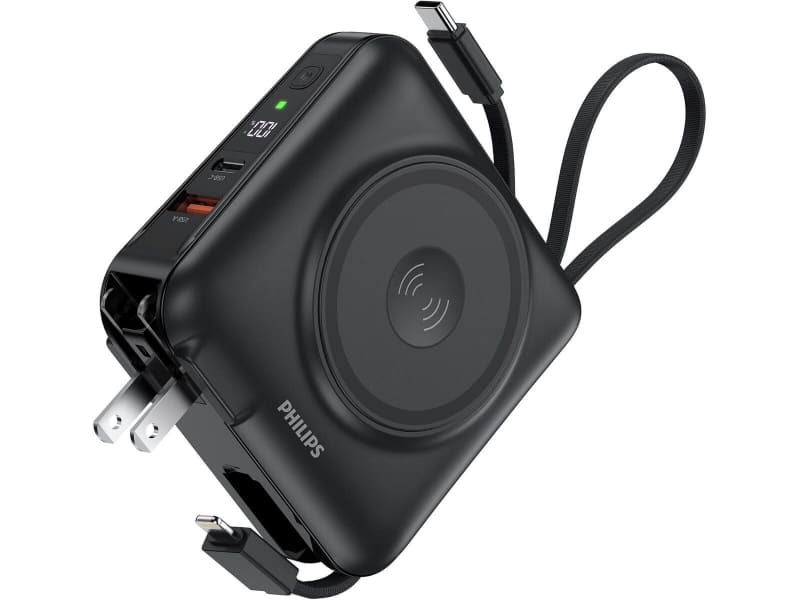 Philipsのケーブル一体型モバイルバッテリー