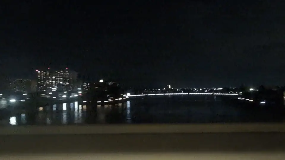 The Seta no Karahashi area at night