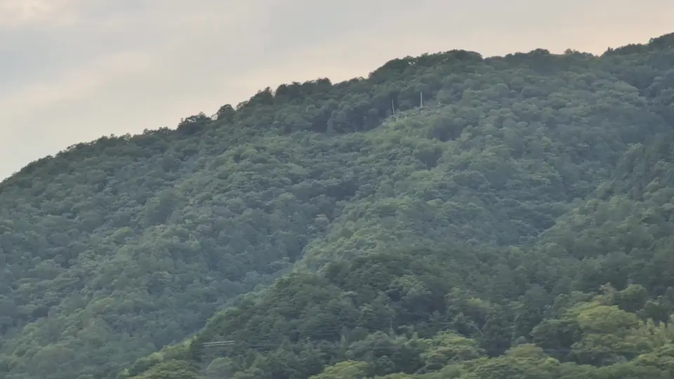 The Kannonji Castle ridge from Seat E